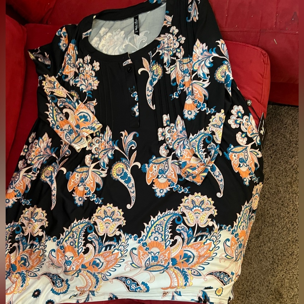 White Mark Women's Plus Top